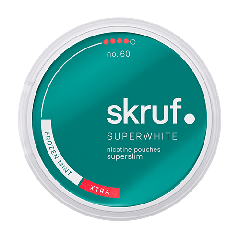 Skruf Superwhite no.60 Frozen Mint Superslim Xtra Strong